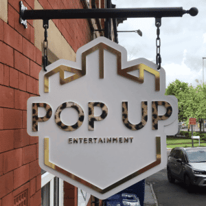 Hanging shop signs